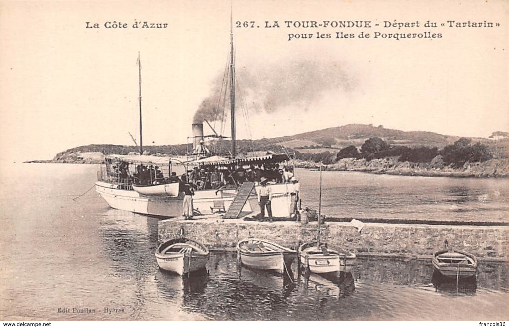 Hyères (83) - La Tour Fondue - Départ Du Tartarin Pour Les îles De Porquerolles - Hyeres