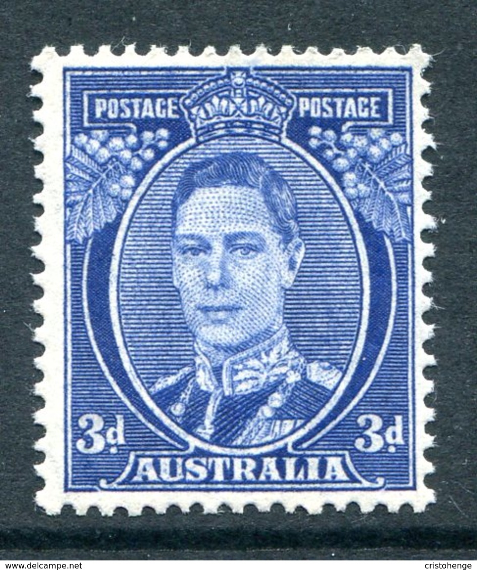 Australia 1937-49 KGVI Definitives (p.15 X 14) - 3d King George VI - Die III MNH (SG 186) - Mint Stamps