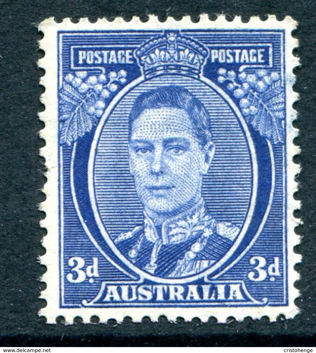 Australia 1937-49 KGVI Definitives (p.15 X 14) - 3d King George VI - Die III HM (SG 186) - Small Faults - Mint Stamps