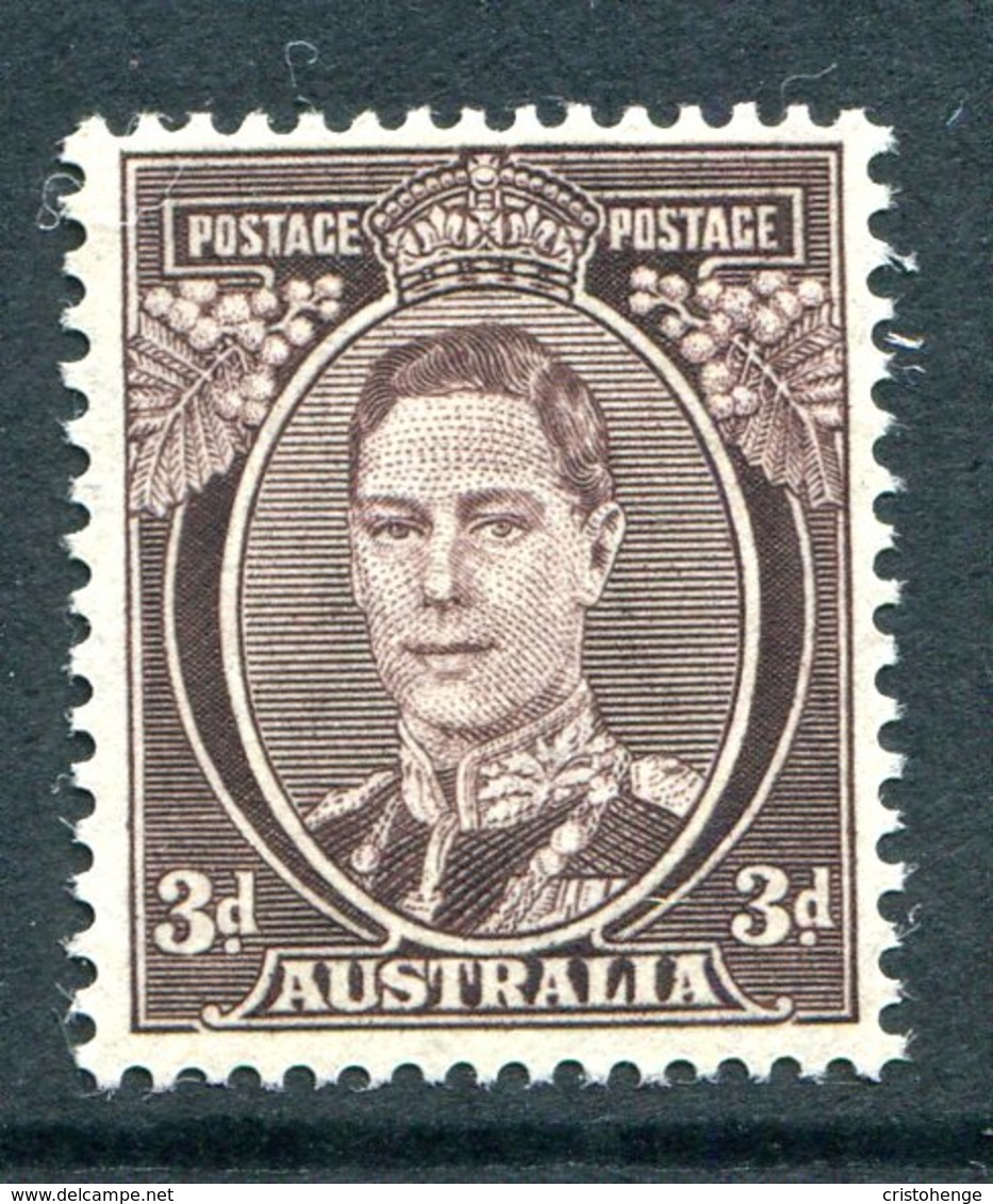 Australia 1937-49 KGVI Definitives (p.15 X 14) - 3d King George VI MNH (SG 187) - Mint Stamps