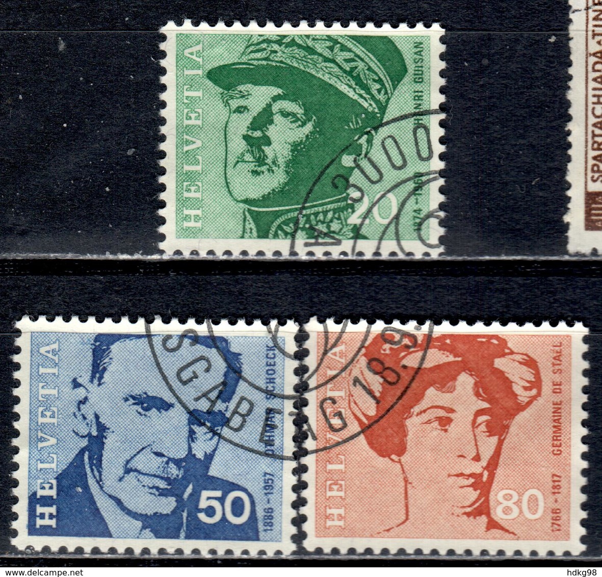 CH+ Schweiz 1969 Mi 907 909-10 Porträts - Used Stamps