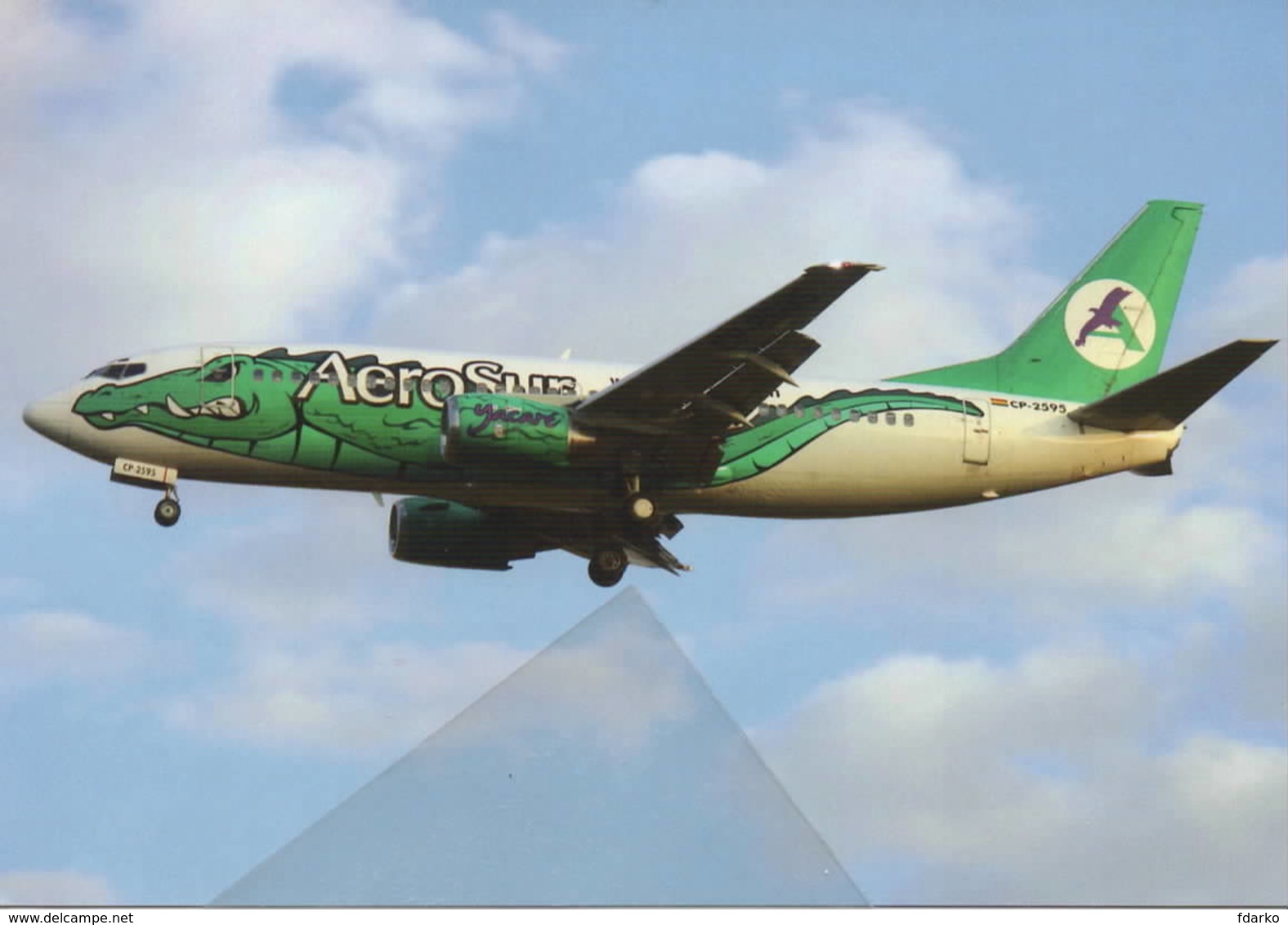 Compañía Boliviana De Transporte Aéreo Privado Aerosur Aerosur Yacaré B737 Aviation Aiplane Planes At Santa Cruz - 1946-....: Era Moderna