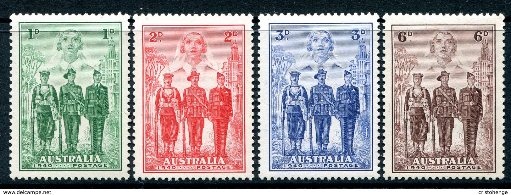 Australia 1937 Australian Imperial Forces Set HM (SG 196-199) - Ongebruikt