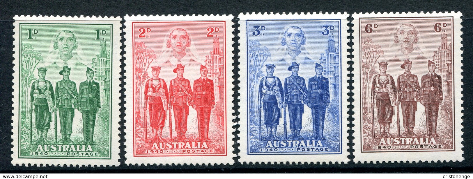 Australia 1937 Australian Imperial Forces Set HM (SG 196-199) - Mint Stamps