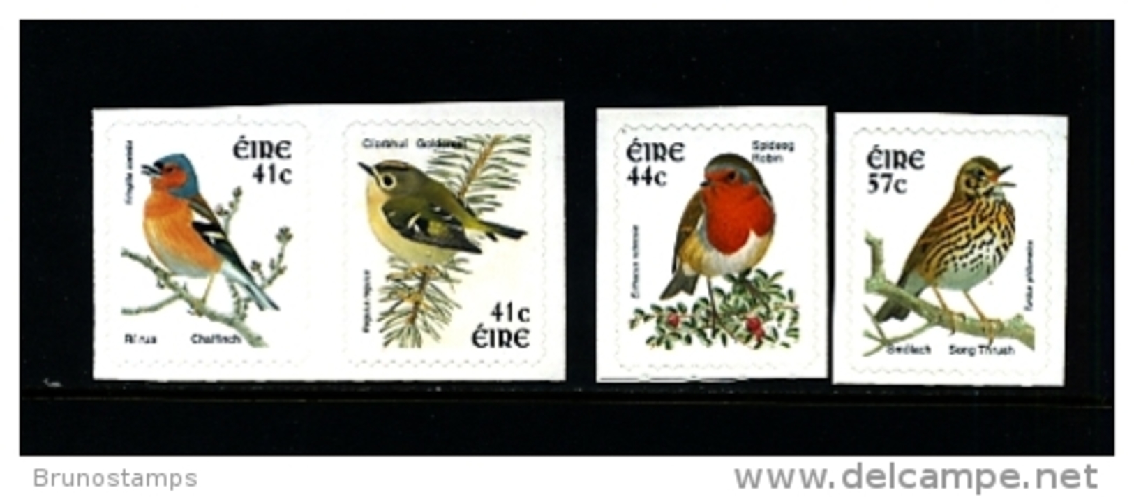 IRELAND/EIRE - 2002  BIRDS  SELF-ADHESIVE SET MINT NH - Nuovi