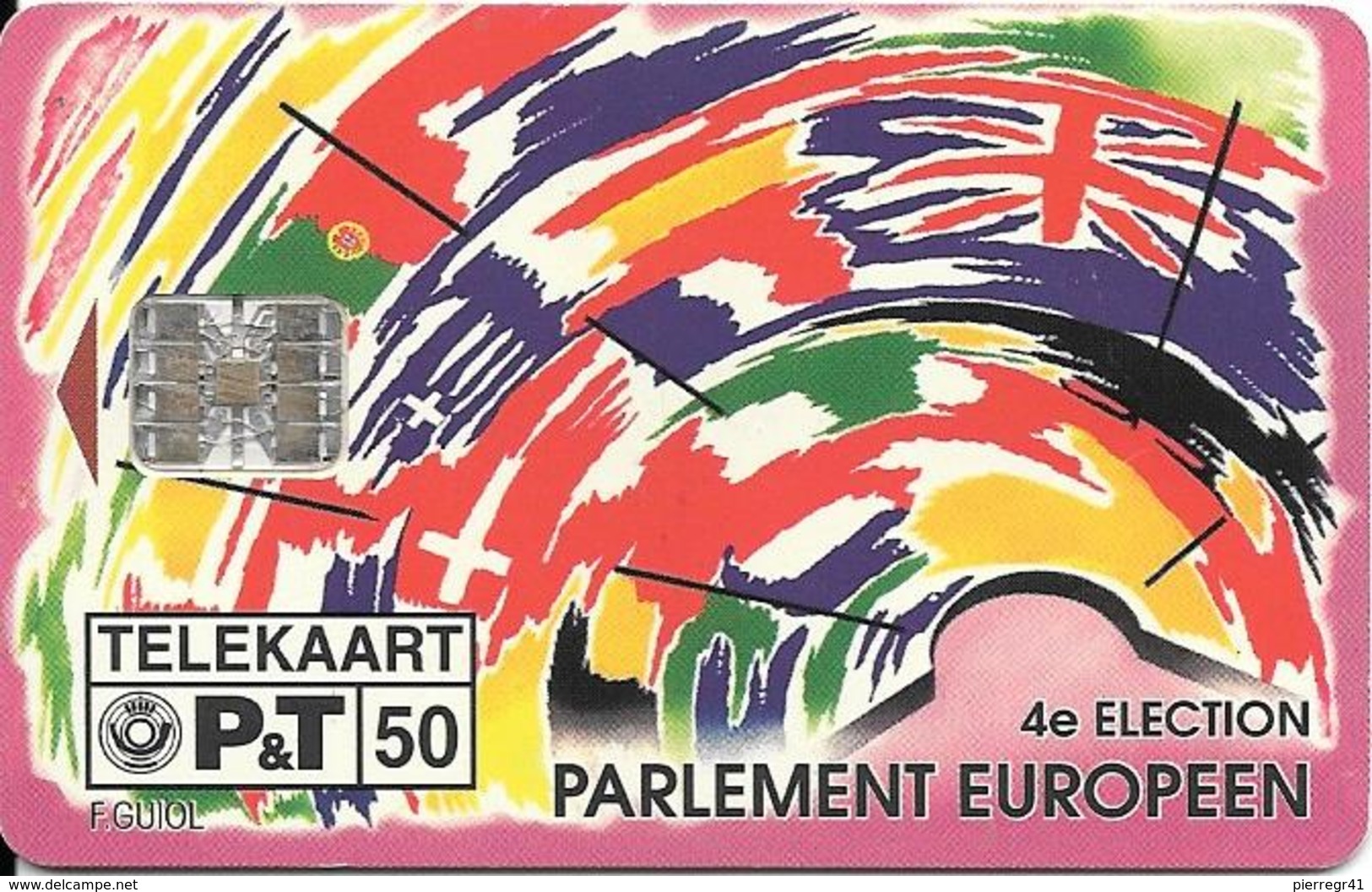 CARTE-PUCE-LUXEMBOURG-50U-TP06-SC7-05/94-4éElection Parlement EUROPEEN -V° N°Rge Série-C44144559-TBE - Luxembourg