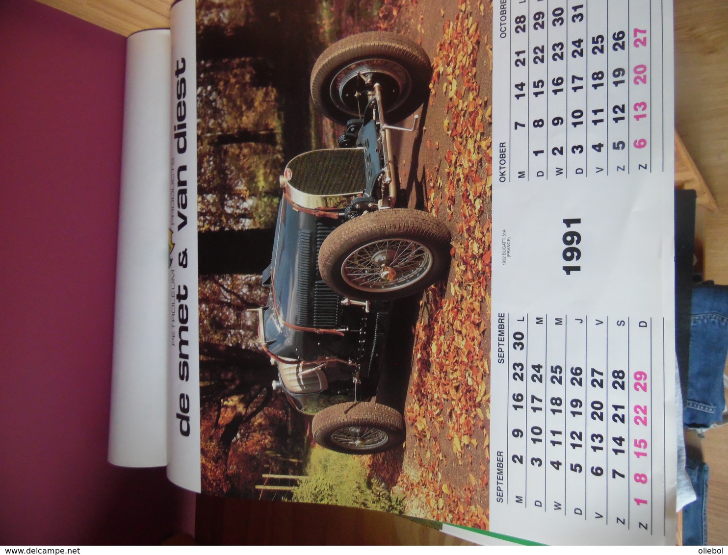 kalender oude auto's De Smet & Van Diest