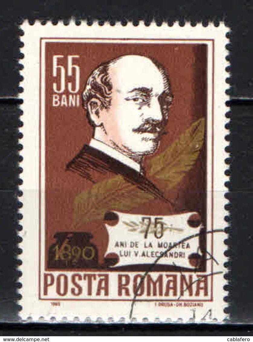 ROMANIA - 1965 - Vasile Alecsandri (1821-1890), Statesman And Poet - USATO - Usati