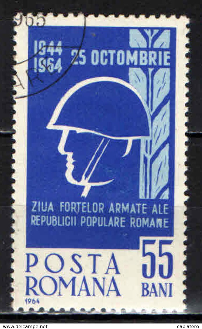 ROMANIA - 1964 - Army Day - USATO - Usati