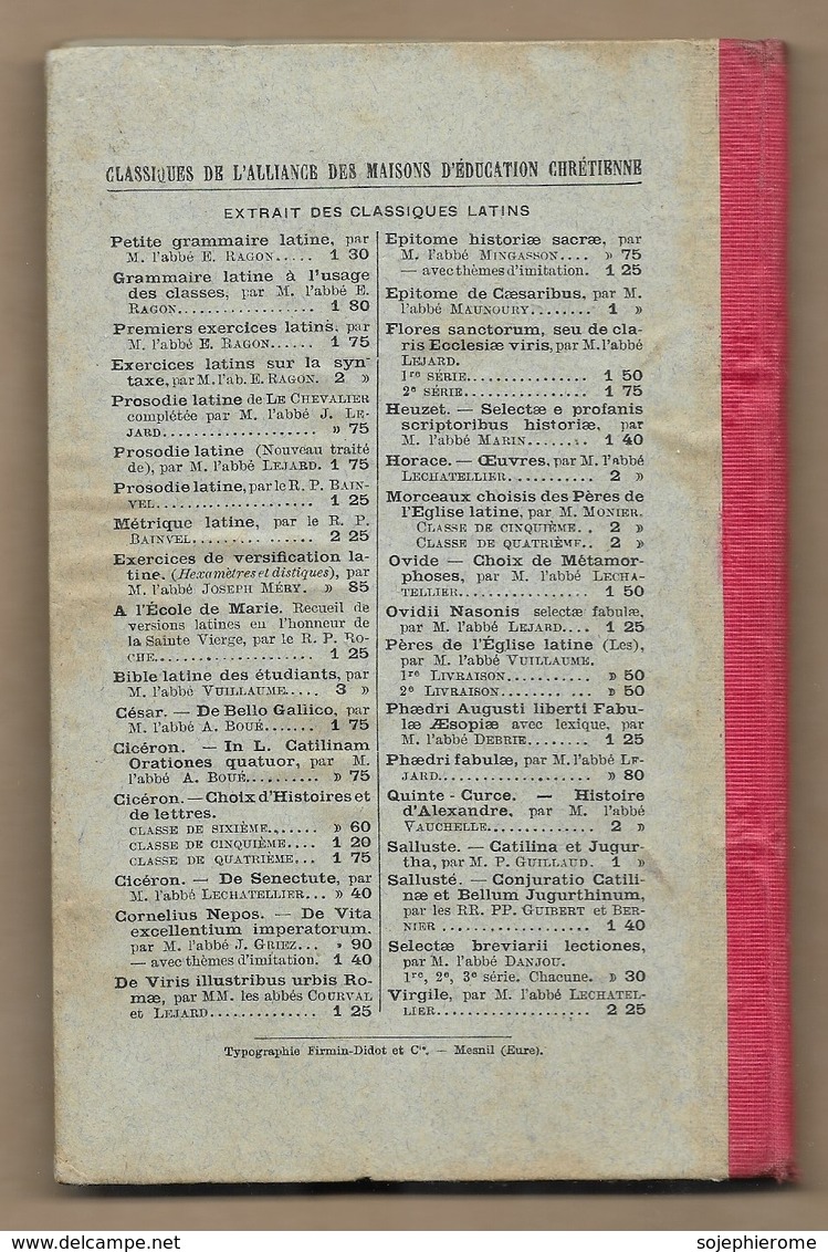 Petite Vie Latine De Jeanne D'Arc Par Abbé N. Hamant (Montigny-lès-Metz) 1900 Librairie Poussielgue 96 Pages 3scans - Livres Anciens