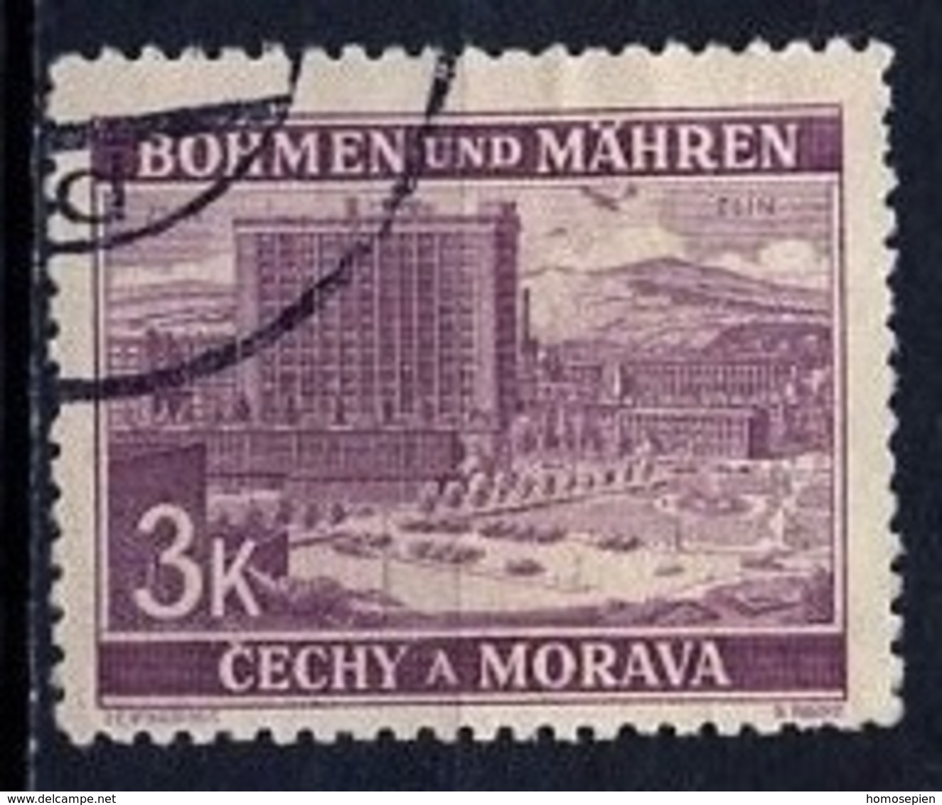 Bohëme Et Moravie - Böhmen Und Mähren - Bohemia And Moravia 1939-40 Y&T N°33 - Michel N°33 (o) - 3k Zlin - Oblitérés