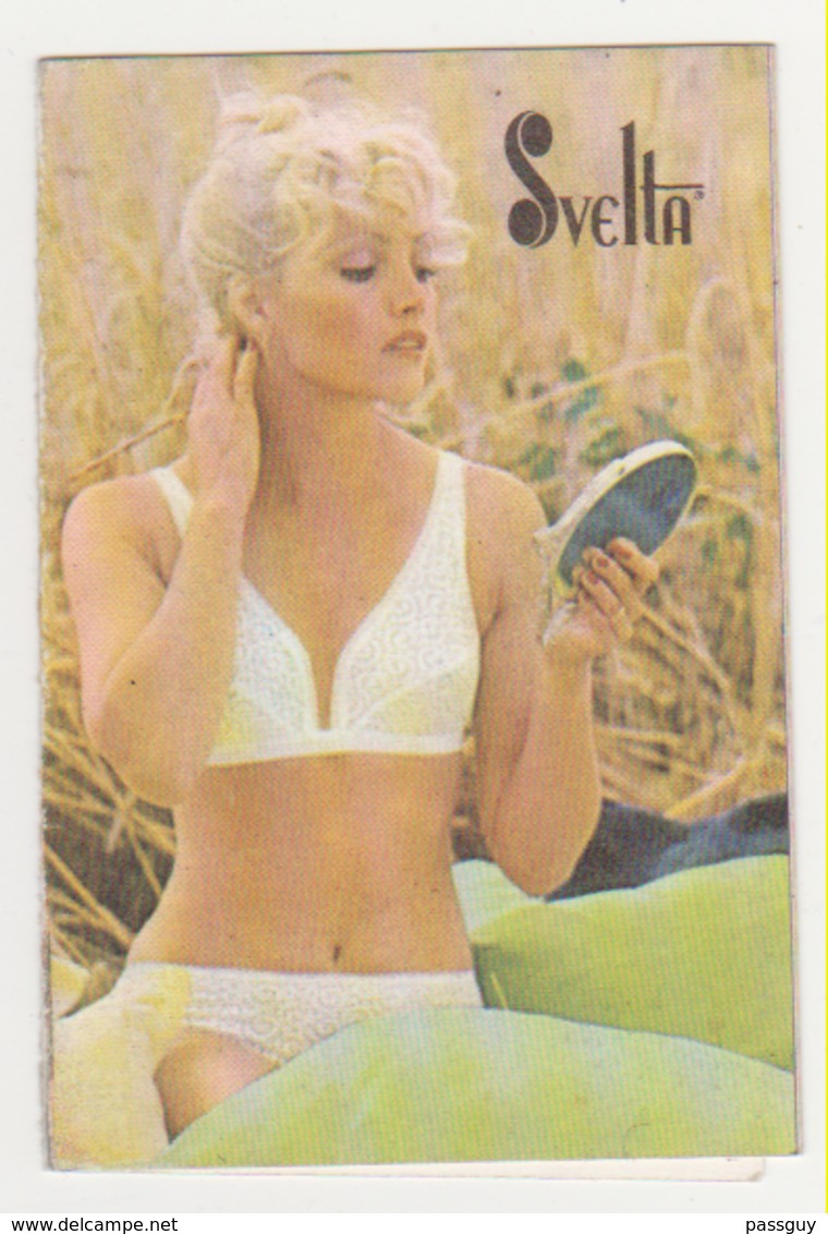 Pocket Calendar Lingerie SVELTA 1974 Calendrier De Poche - Formato Piccolo : 1971-80