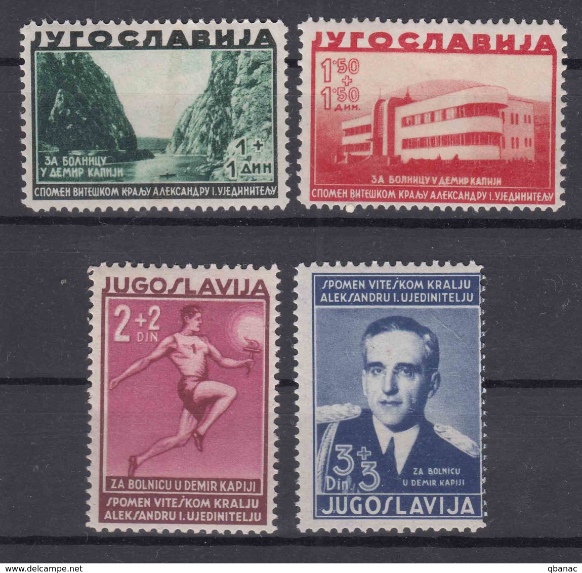 Yugoslavia Kingdom 1938 Mi#358-361 Mint Hinged - Unused Stamps