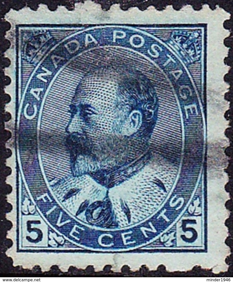 CANADA 1903 KEDVII 5 cents Indigo/Blue SG179 Used - Used Stamps