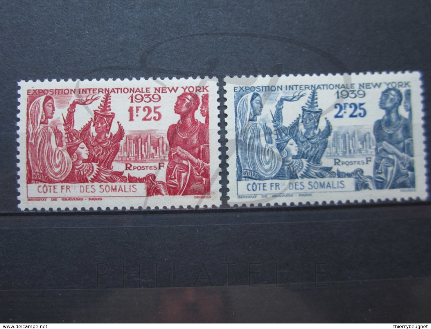 VEND BEAUX TIMBRES DE LA COTE FRANCAISE DES SOMALIS N° 170 + 171 , X !!! - Nuevos