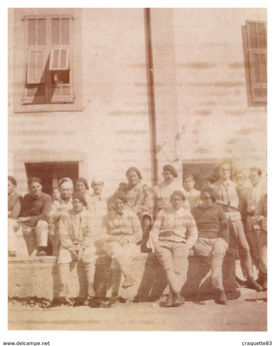 CHASSEURS ALPINS  1932       PHOTO SEPIA - Guerra, Militari