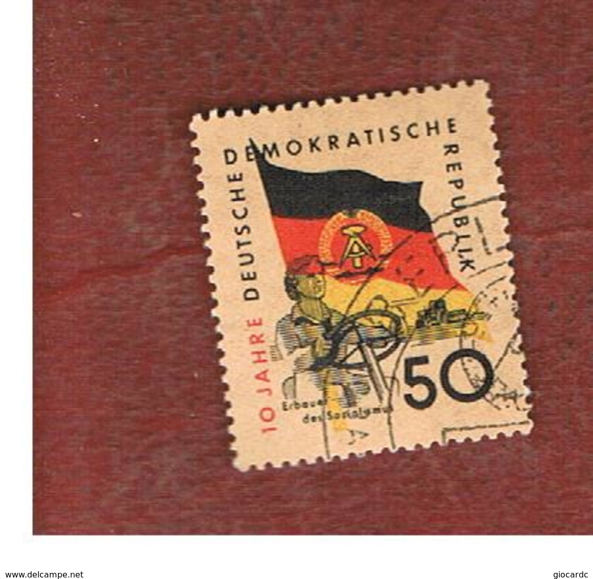 GERMANIA EST (EAST GERMANY) (DDR) - SG E461 - 1959 10^ ANNIVERSARY OF DDR 50  -  USED - Usati