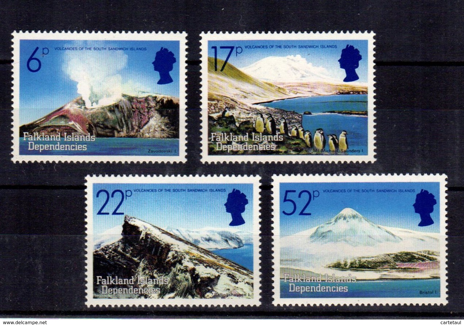 FALKLAND ISLANDS  4 Valueus  4 Valeurs Volcans   ** MNH Gomme Intacte TTB/SUP  VF - Unused Stamps