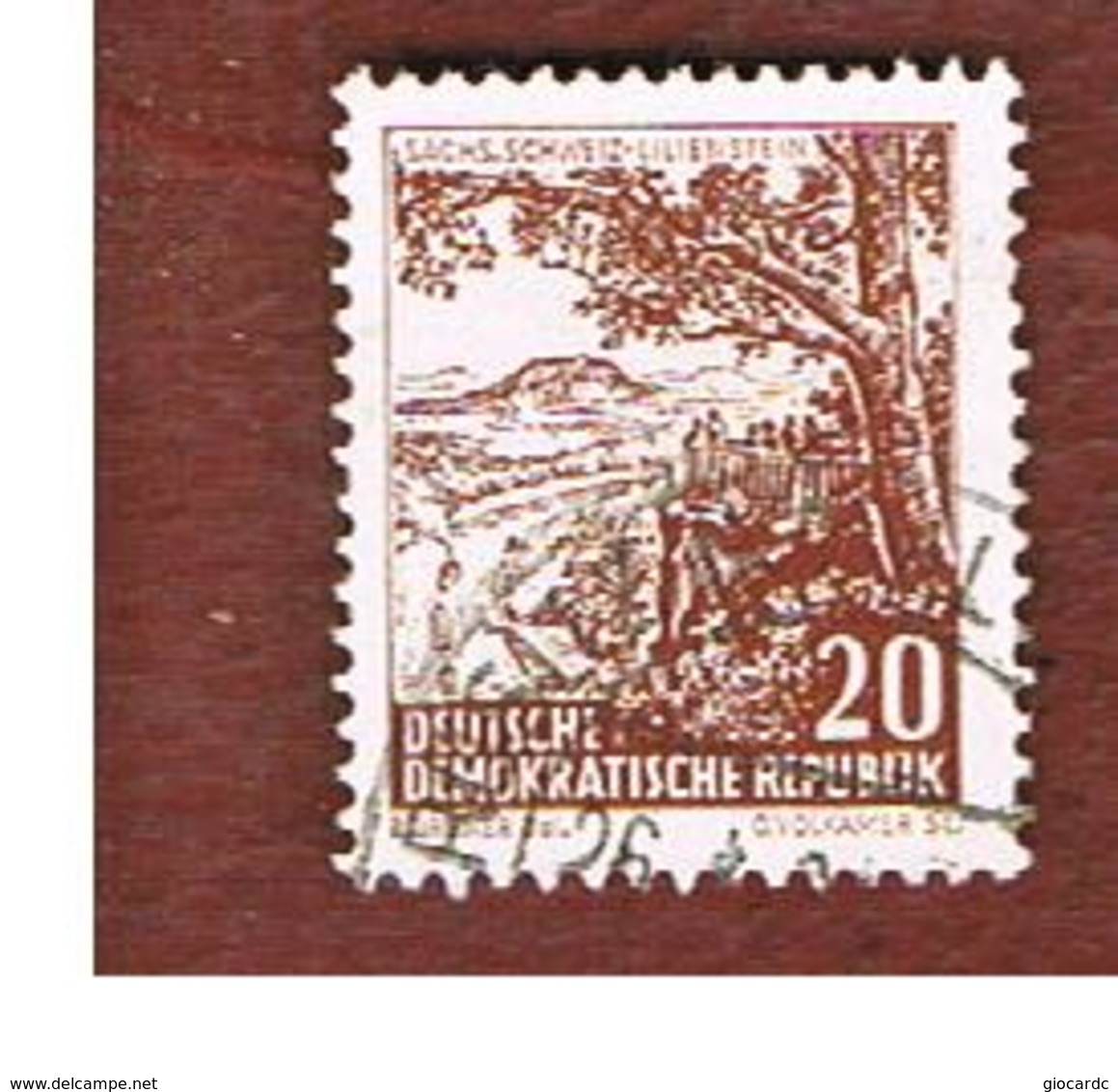 GERMANIA EST (EAST GERMANY) (DDR) - SG E549 - 1961  LANDSCAPES: LILIENSTEIN  -  USED - Usati