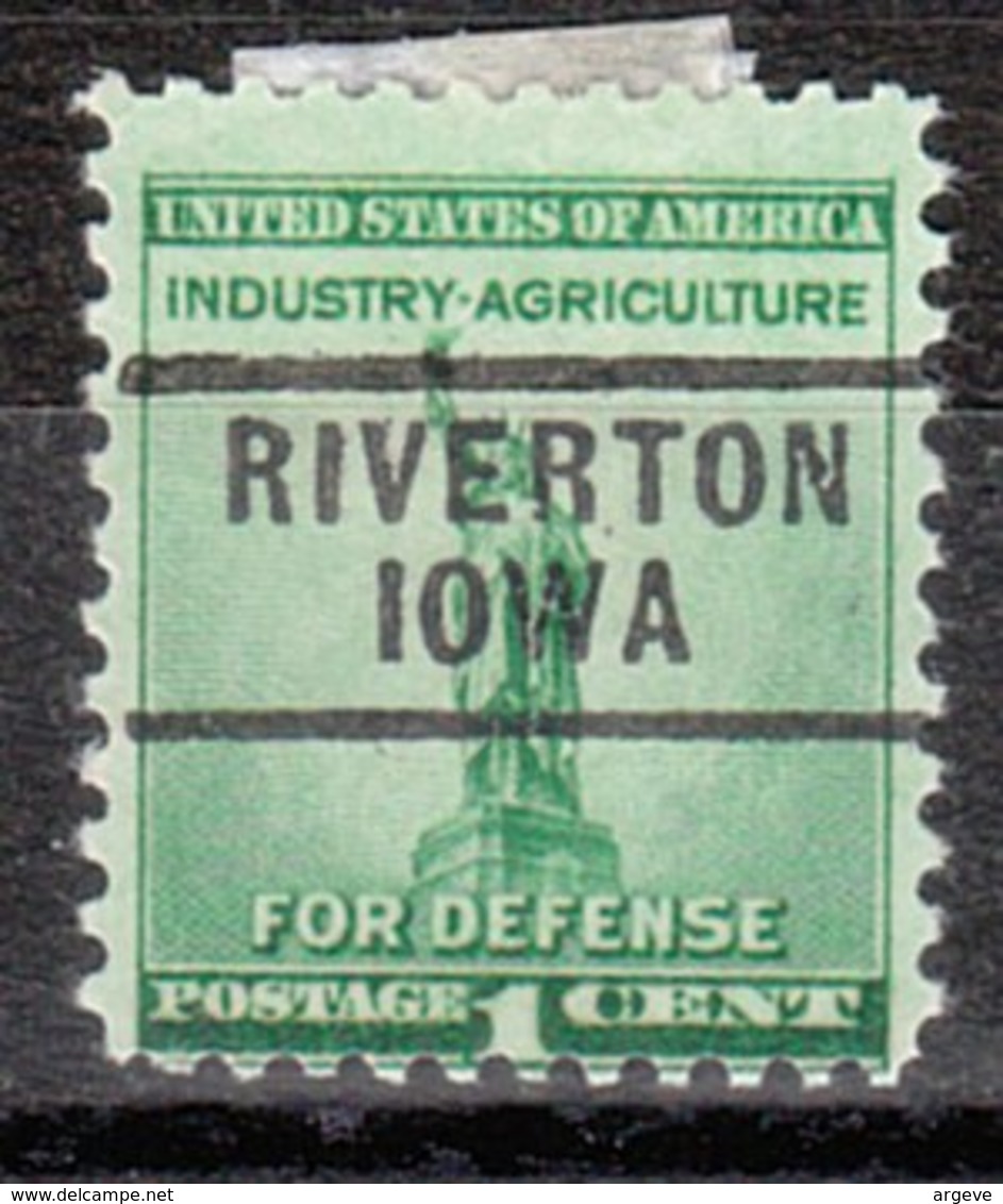 USA Precancel Vorausentwertung Preo, Locals Iowa, Riverton 729 - Precancels