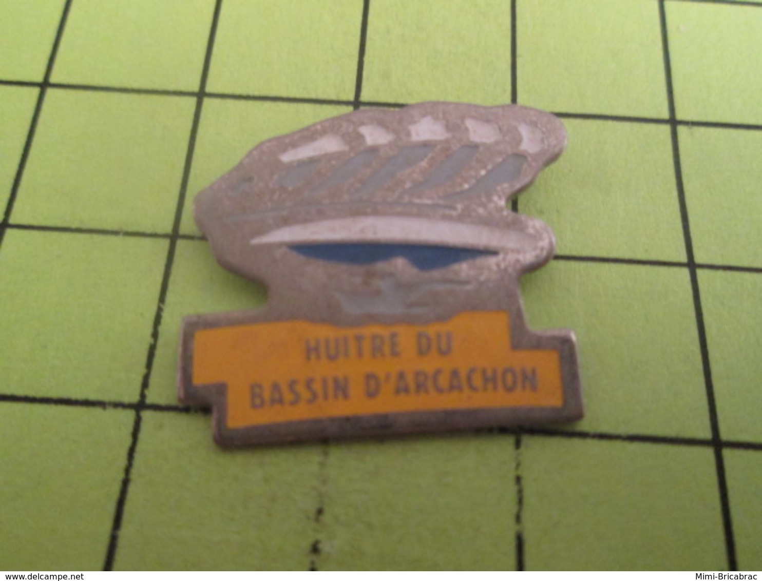 613b Pin's Pins / Beau Et Rare : THEME ANIMAUX / HUITRE DU BASSIN D'ARCACHON Probablement Née En Normandie - Animaux