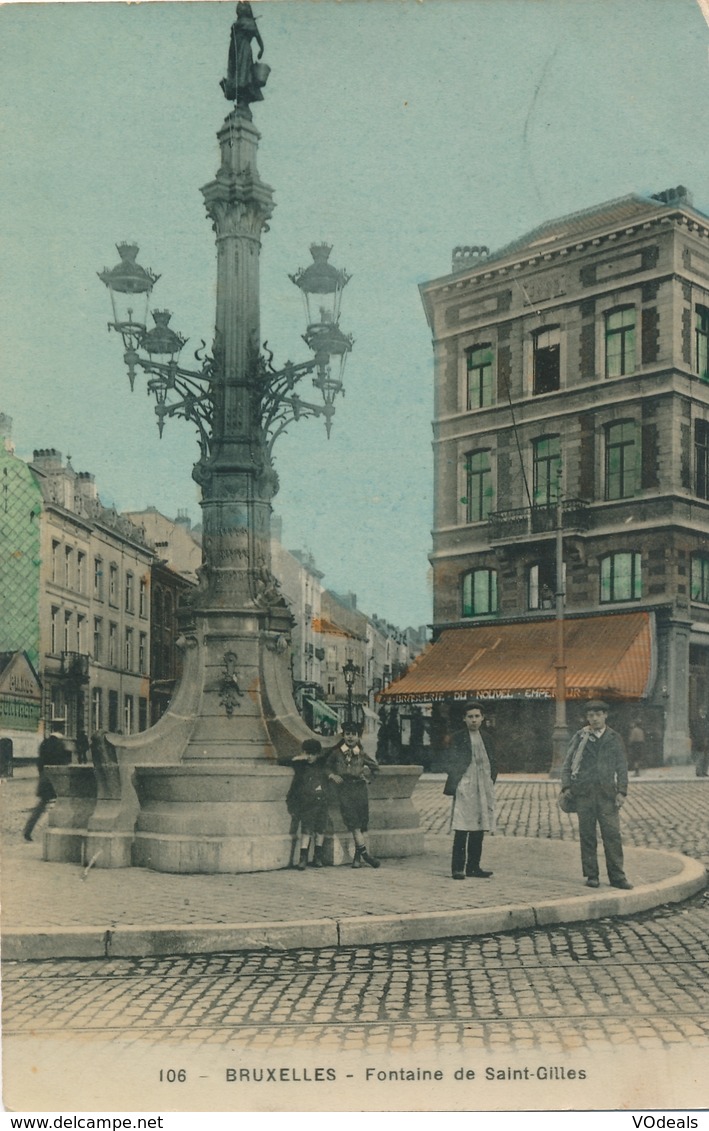 CPA - Belgique - Brussels - Bruxelles - La Fontaine De Saint-Gilles - Monuments, édifices