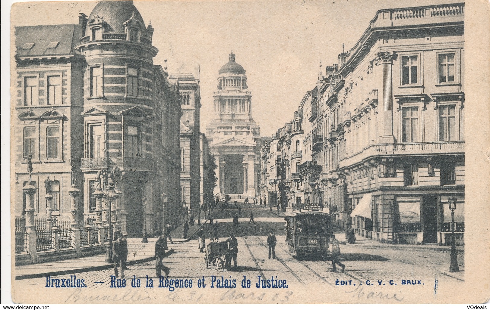 CPA - Belgique - Brussels - Bruxelles - Rue De La Régence - Monumenten, Gebouwen