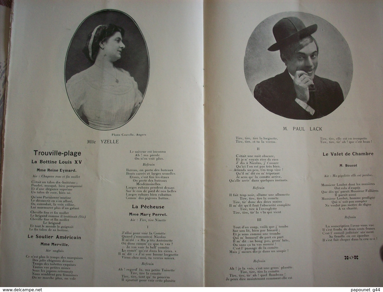 Programme Théâtre 1910 " Alcazar " Mlle Yvonne Yma 16 Pages - Programs