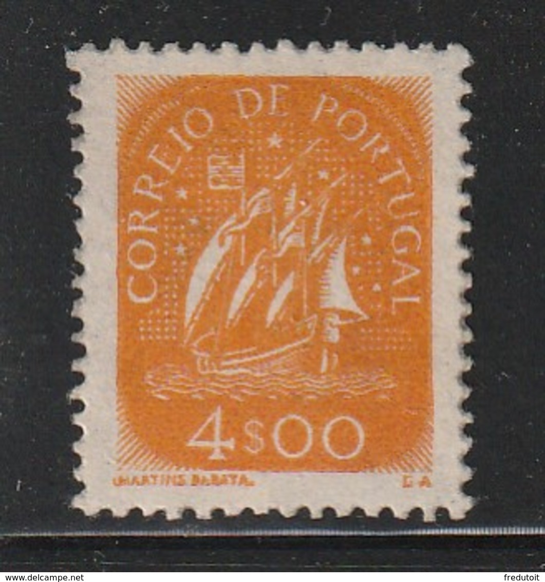 PORTUGAL - N° 713 * (1949) Caravelle - 4e Orange - Unused Stamps