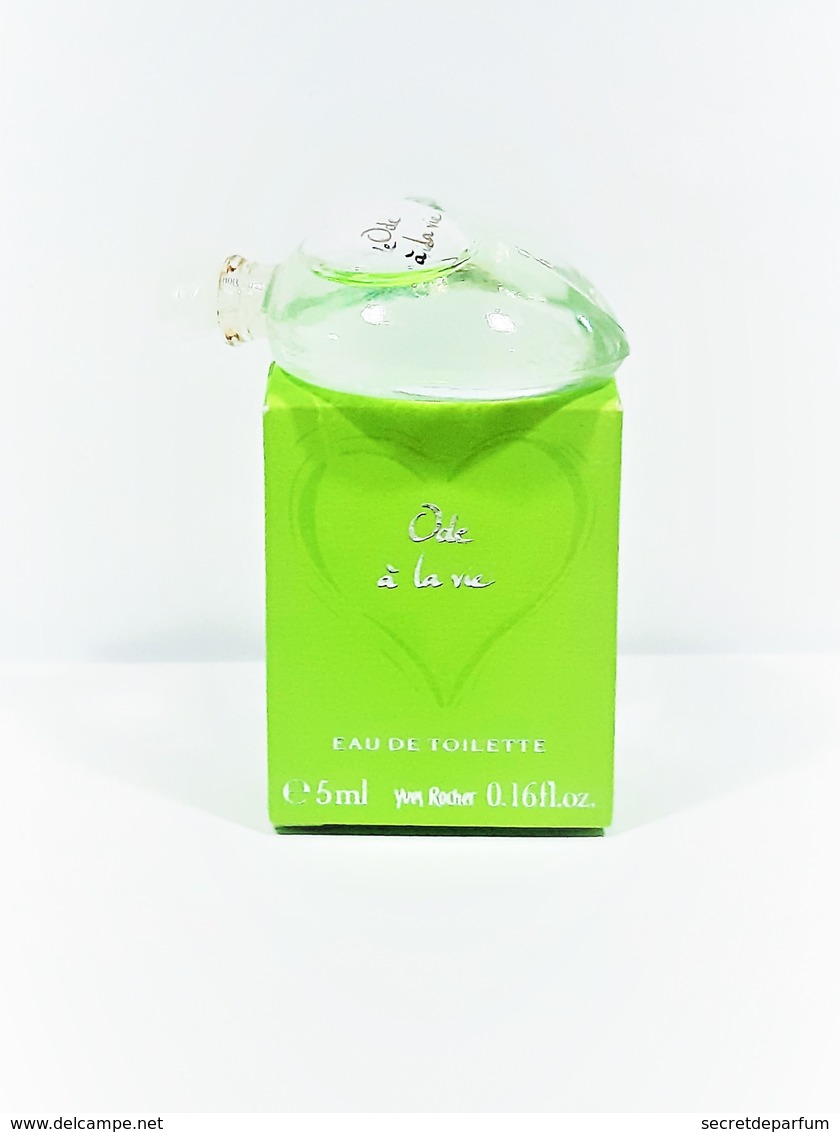 Miniatures De Parfum  ODE  à La VIE  De YVES  ROCHER   EDT   5  ML   + BOITE - Miniatures Femmes (avec Boite)