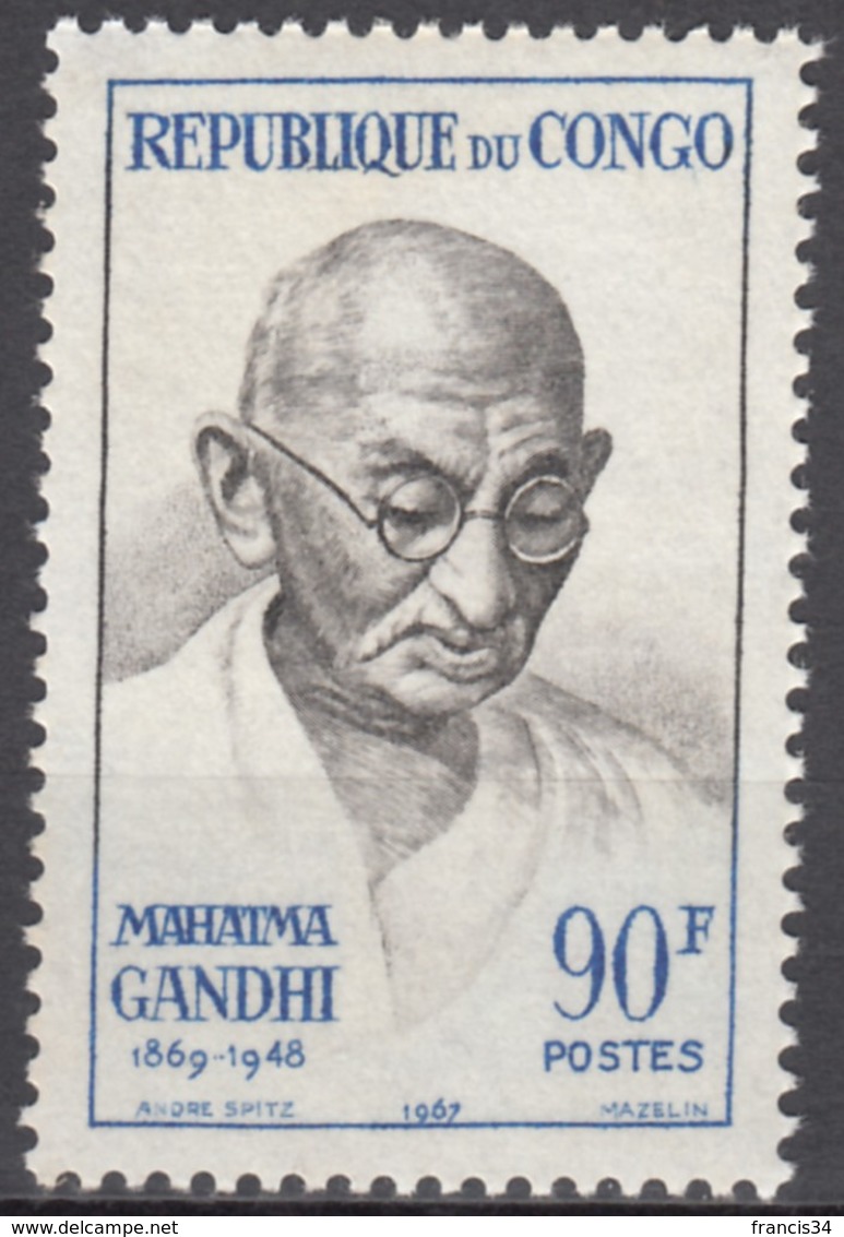 N° 206 Du Congo - X X - ( E 296 ) - Mahatma Gandhi