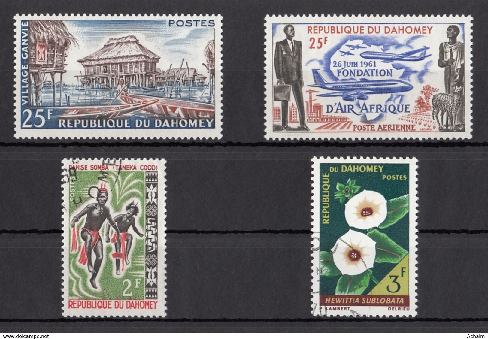 Dahomey (Benin) - 2 Unused Stamps And 2 Used Stamps From The Years 1960-1967 - See Scan - Benin – Dahomey (1960-...)