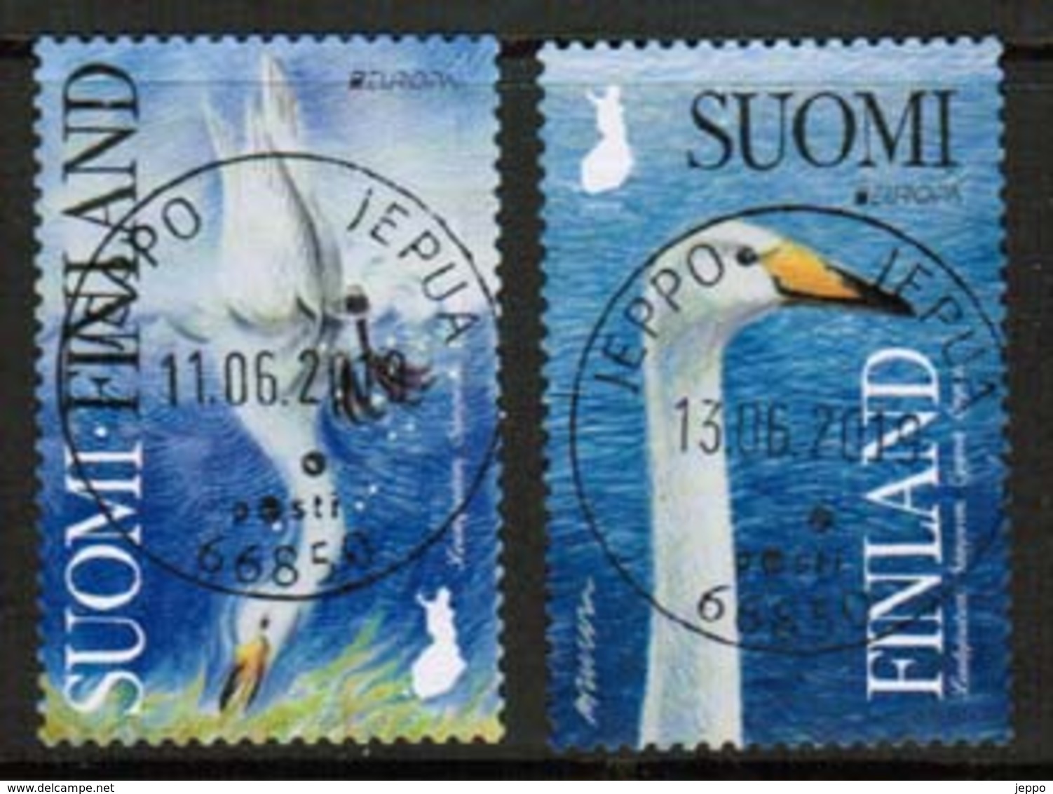 2019 Finland, Europa Cept, The Whooper Swan, Complete Fine Used Set. - Used Stamps