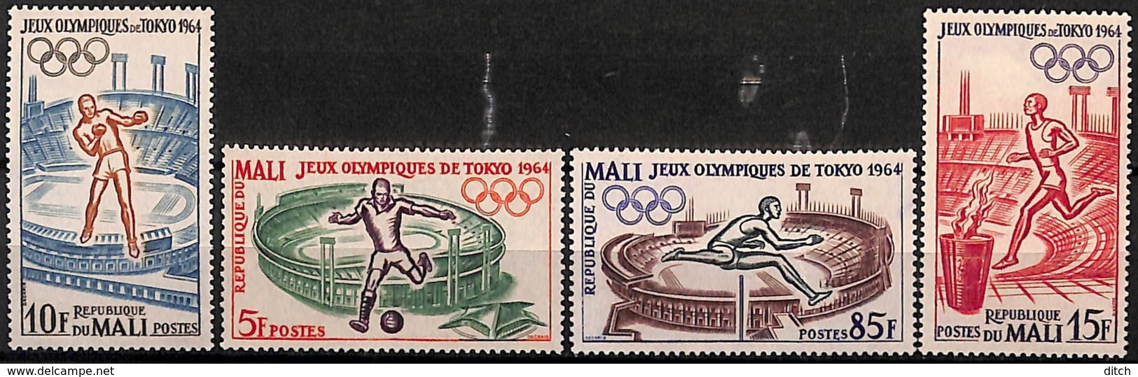 D - [828148]TB//**/Mnh-Mali 1964 - N° 63/66,  Sports Divers, Jeux Olympiques, SC - Ete 1964: Tokyo