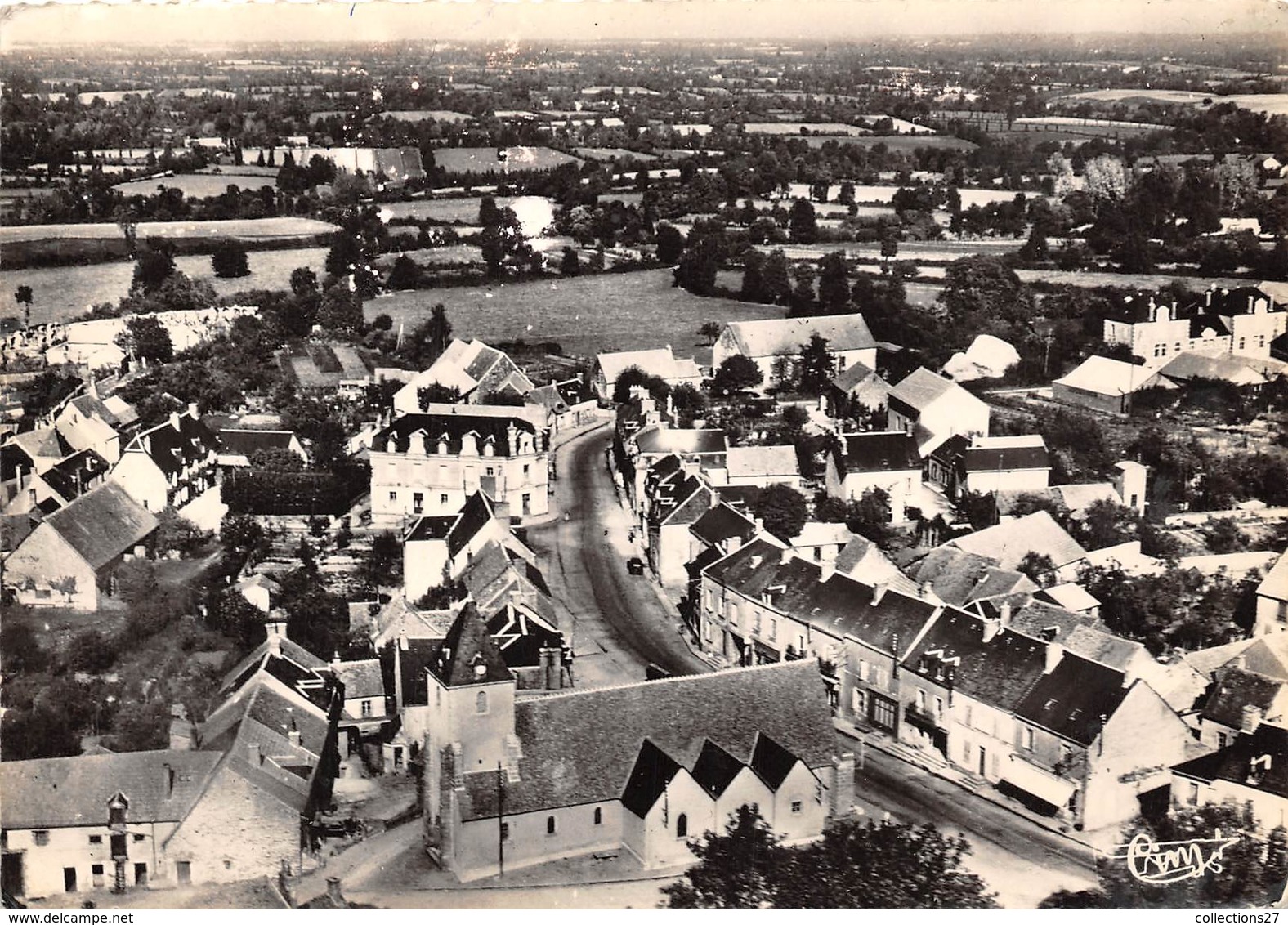 18-PREVERANGES- VUE AERIENNE - Préveranges