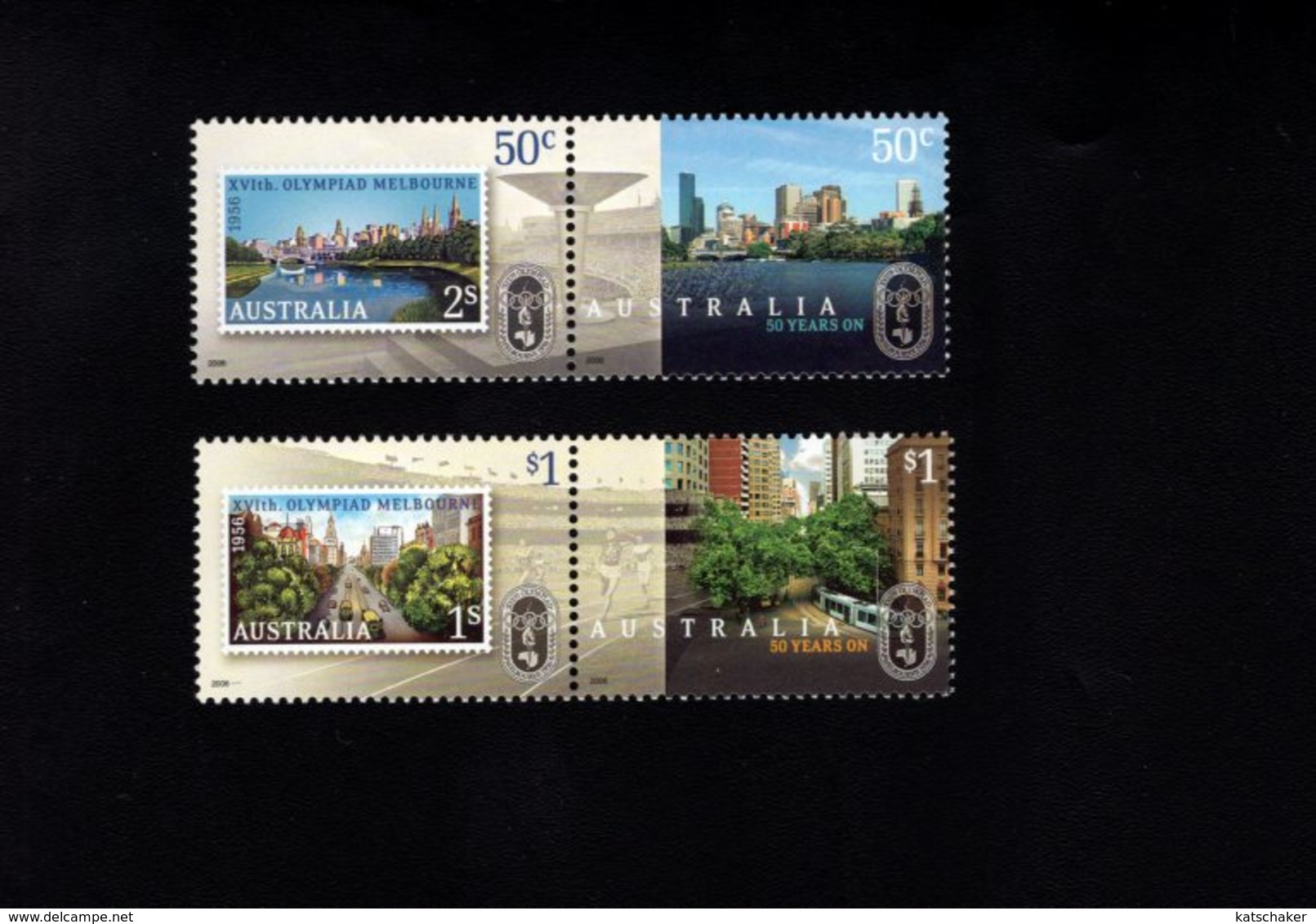 789009788 2006  SCOTT  2583A 2585A  POSTFRIS  MINT NEVER HINGED EINWANDFREI  (XX) - MELBOURNE SUMMER OLYMPICS 50TH ANNIV - Neufs