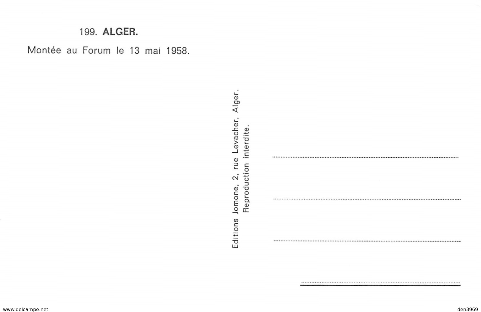 Putsch D'ALGER Ou Coup D'Etat Du 13 Mai 1958 - Montée De La Foule Au Forum - Algiers