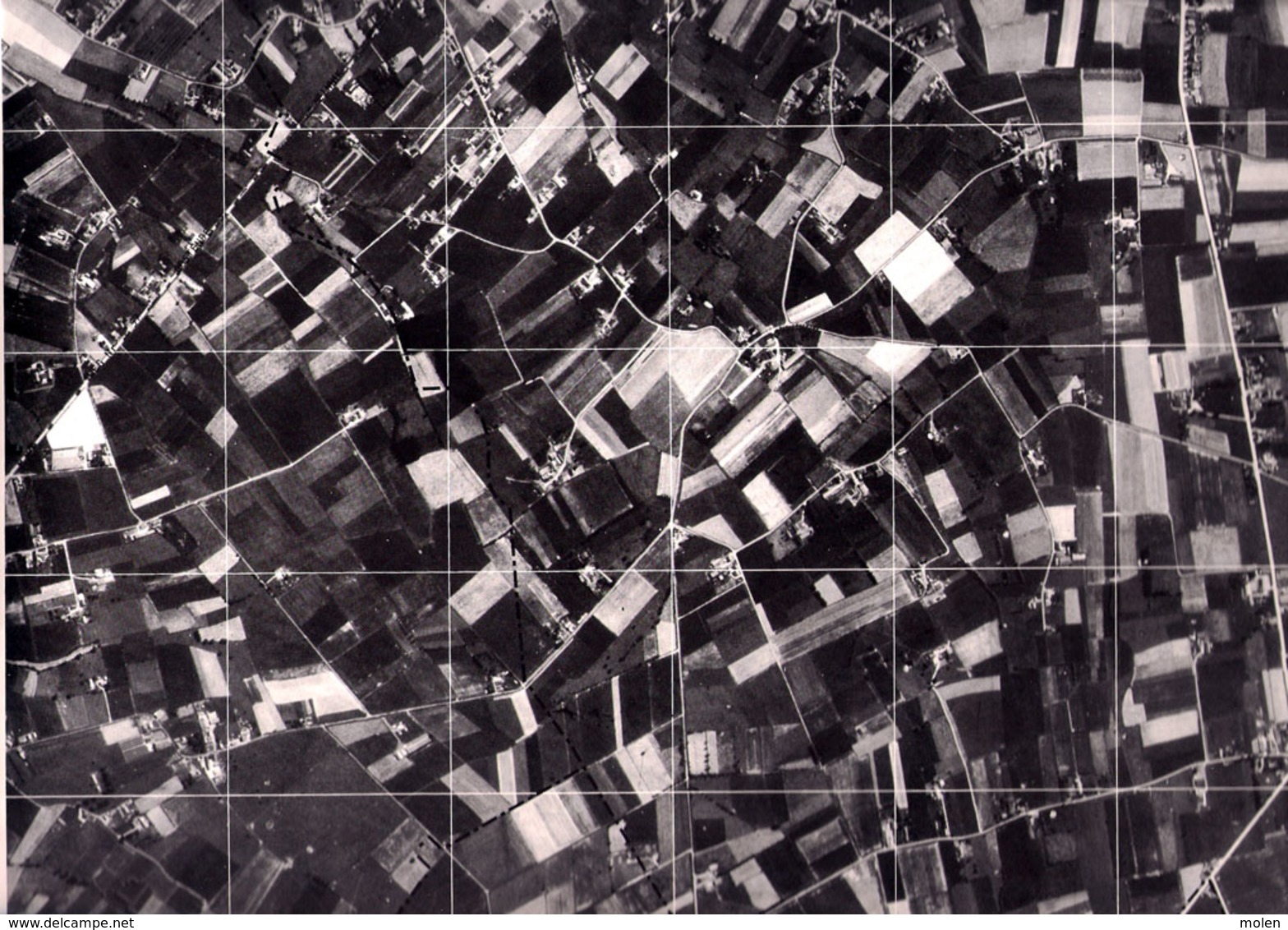 GROTE LUCHT-FOTO HOUTHULST 63x48cm KAART ORTO PLAN 1/10.000 TOESTAND In 1971 TOPOGRAPHIE PHOTO AERIENNE CARTE      R228 - Houthulst