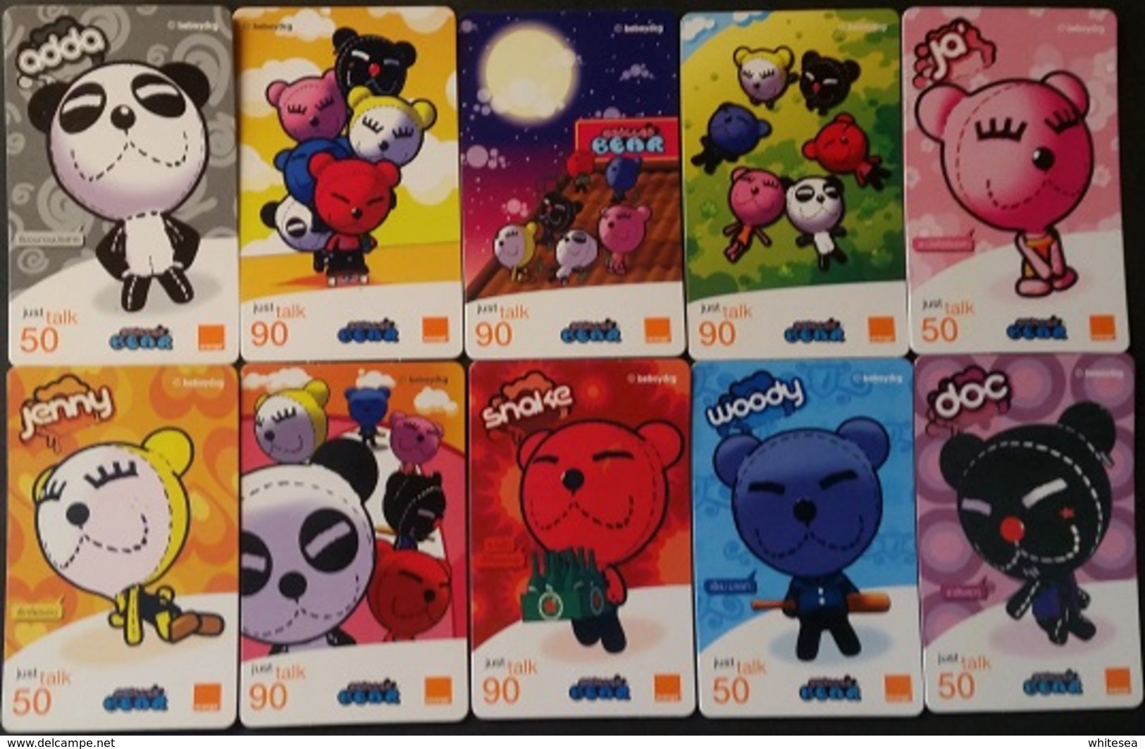 10 Mobilecards Thailand - Orange - Chilled Bear - Thaïland