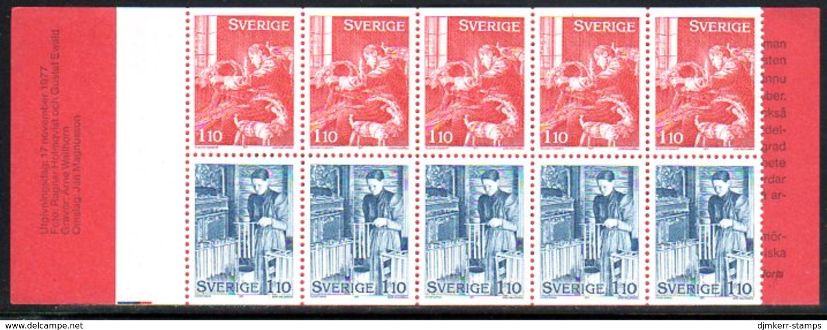 SWEDEN 1977 Christmas Booklets MNH / **. Michel MH64-65 - 1951-80