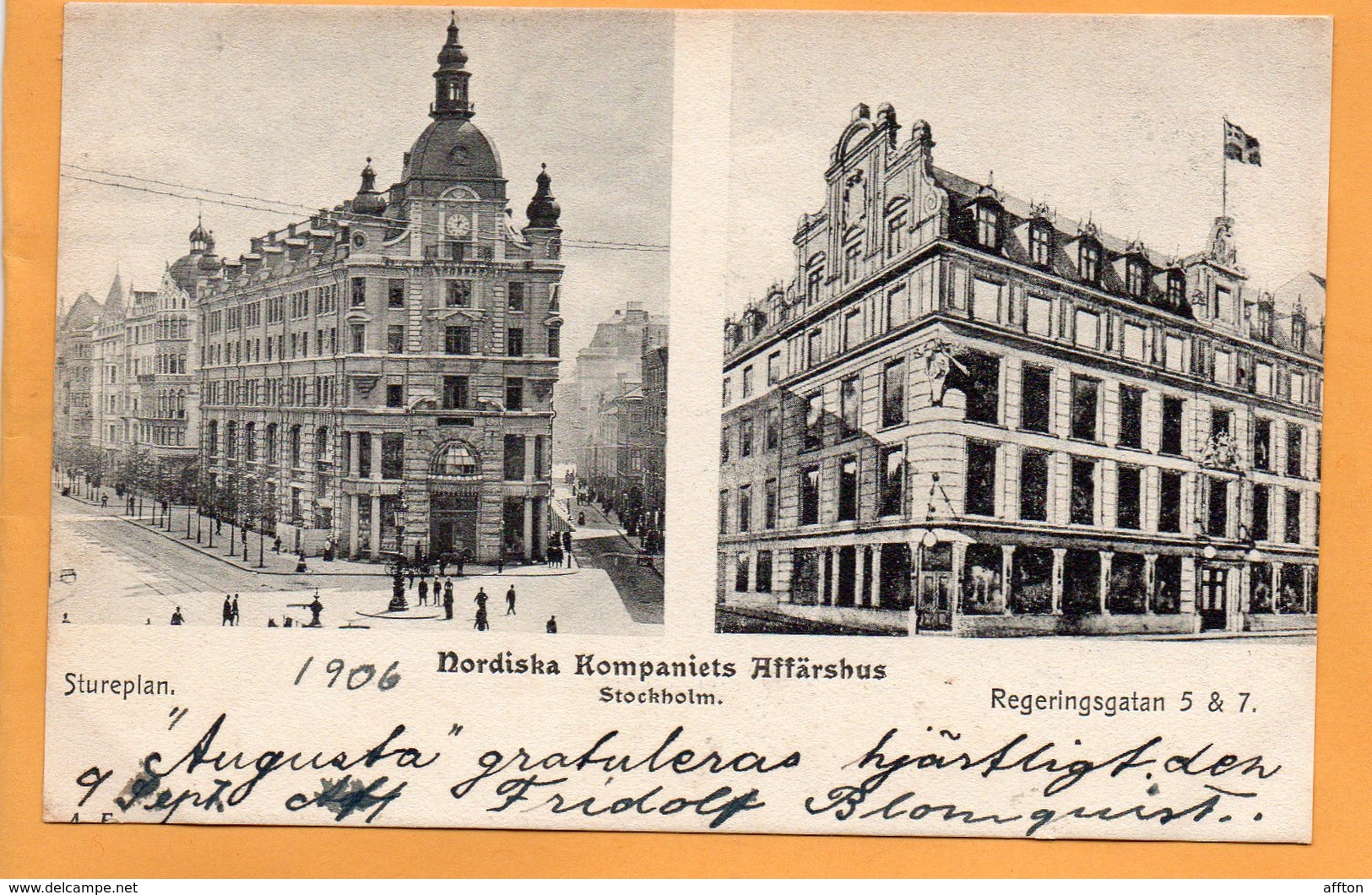 Stockholm Sweden 1900 Postcard - Schweden
