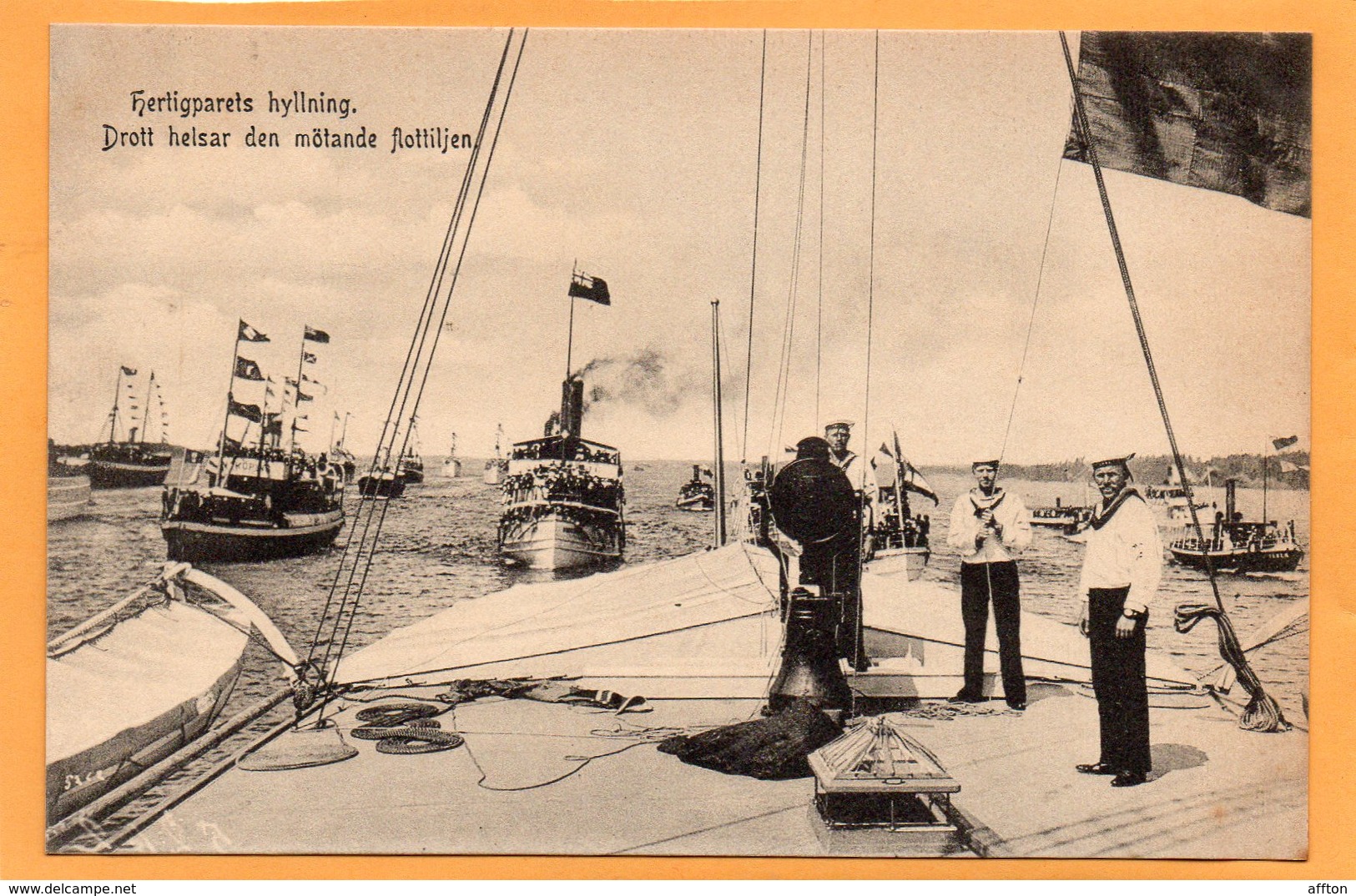 Stockholm Hertigparets Hyllning Sweden 1906 Postcard - Sweden