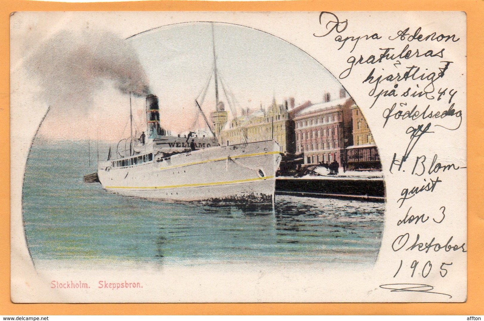 Stockholm Sweden 1900 Postcard - Sweden