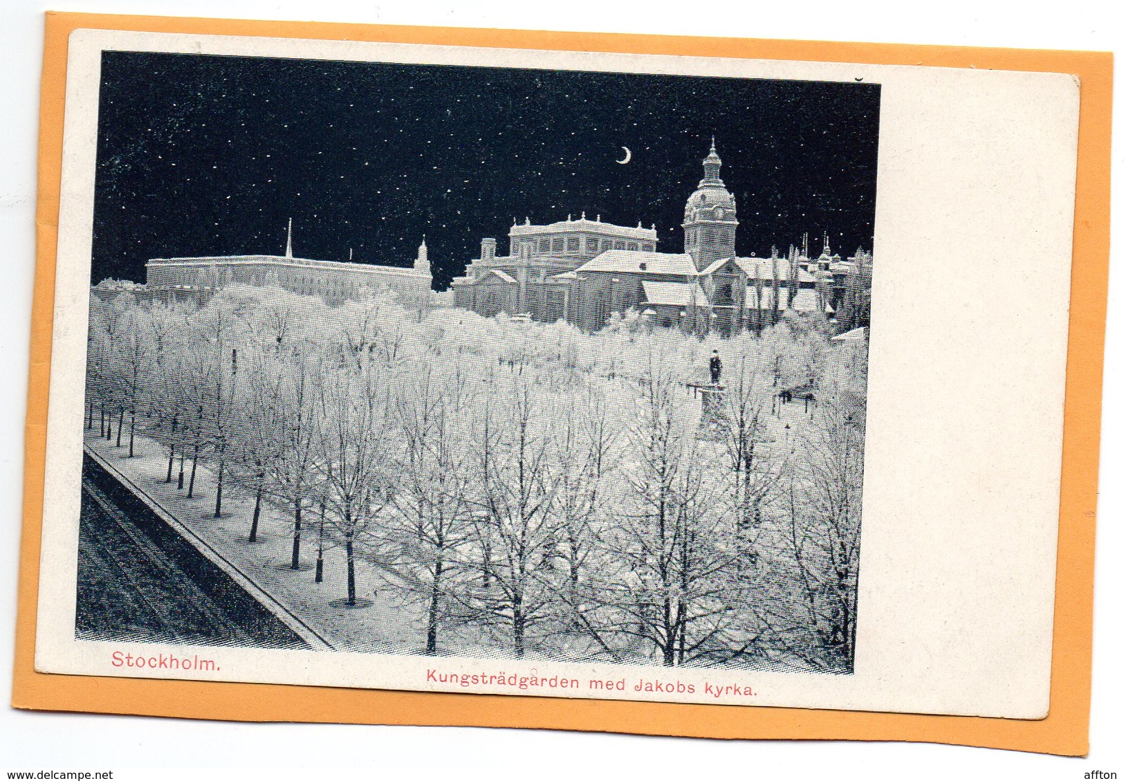 Stockholm Sweden 1900 Postcard - Sweden
