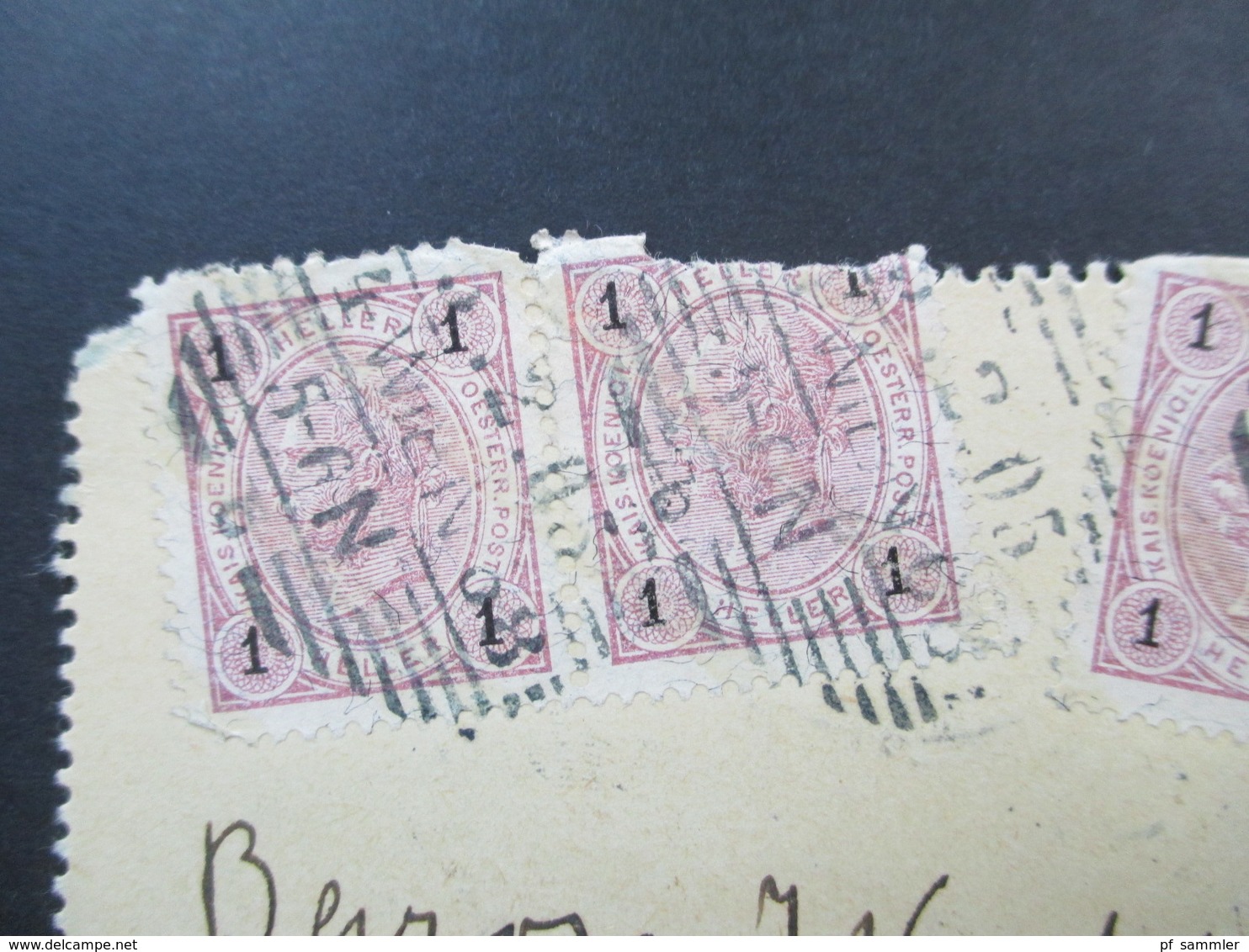Österreich 1905 Kartenbrief K 44 Mit 4 Zusatzfrankaturen 4x Nr. 84 / 2x Waag. Paare Auslandsbrief Nach Dresden Mit Ak St - Briefe U. Dokumente