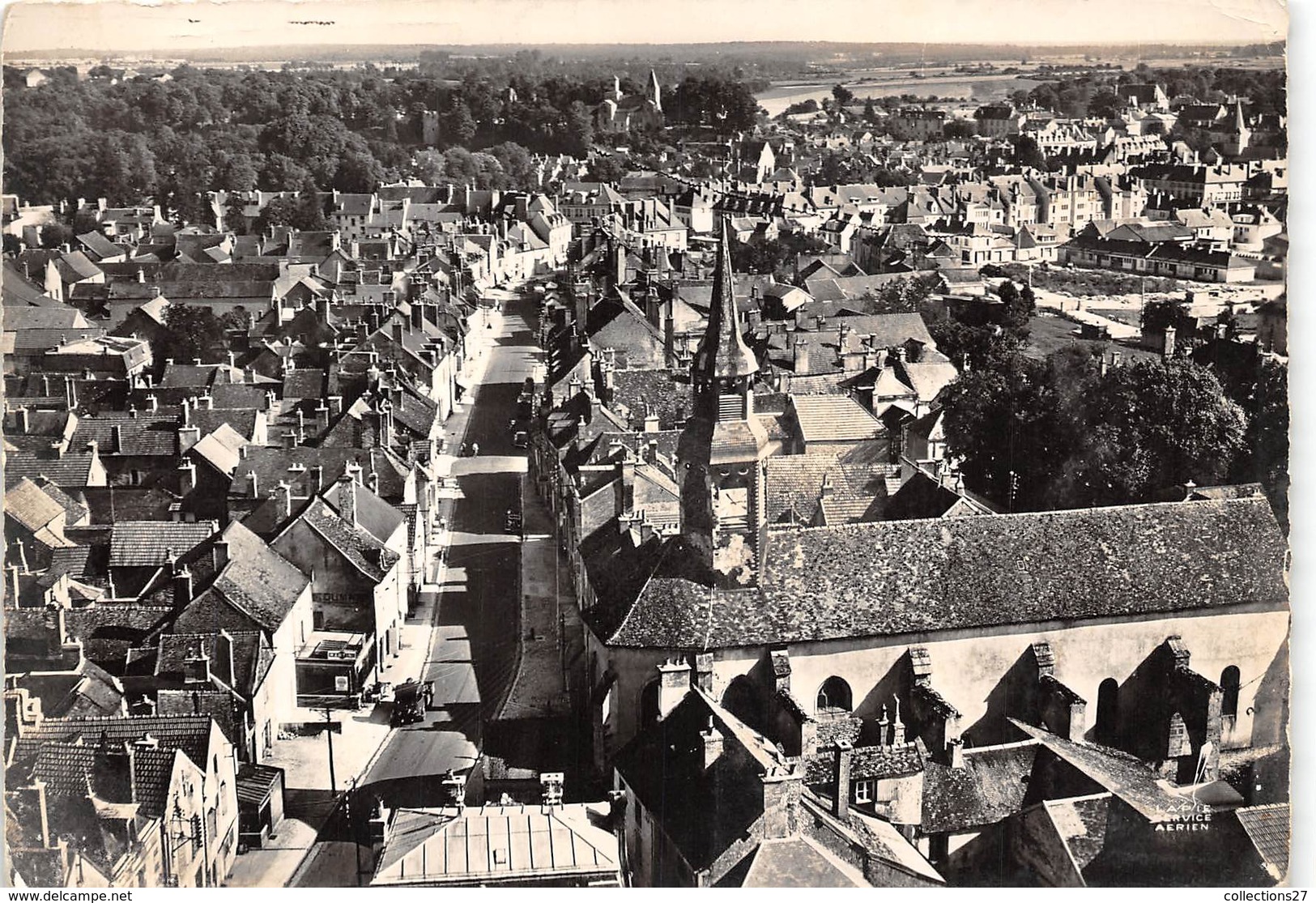 21-CHATILLON-SUR-SEINE- VUE DU CIEL - Chatillon Sur Seine