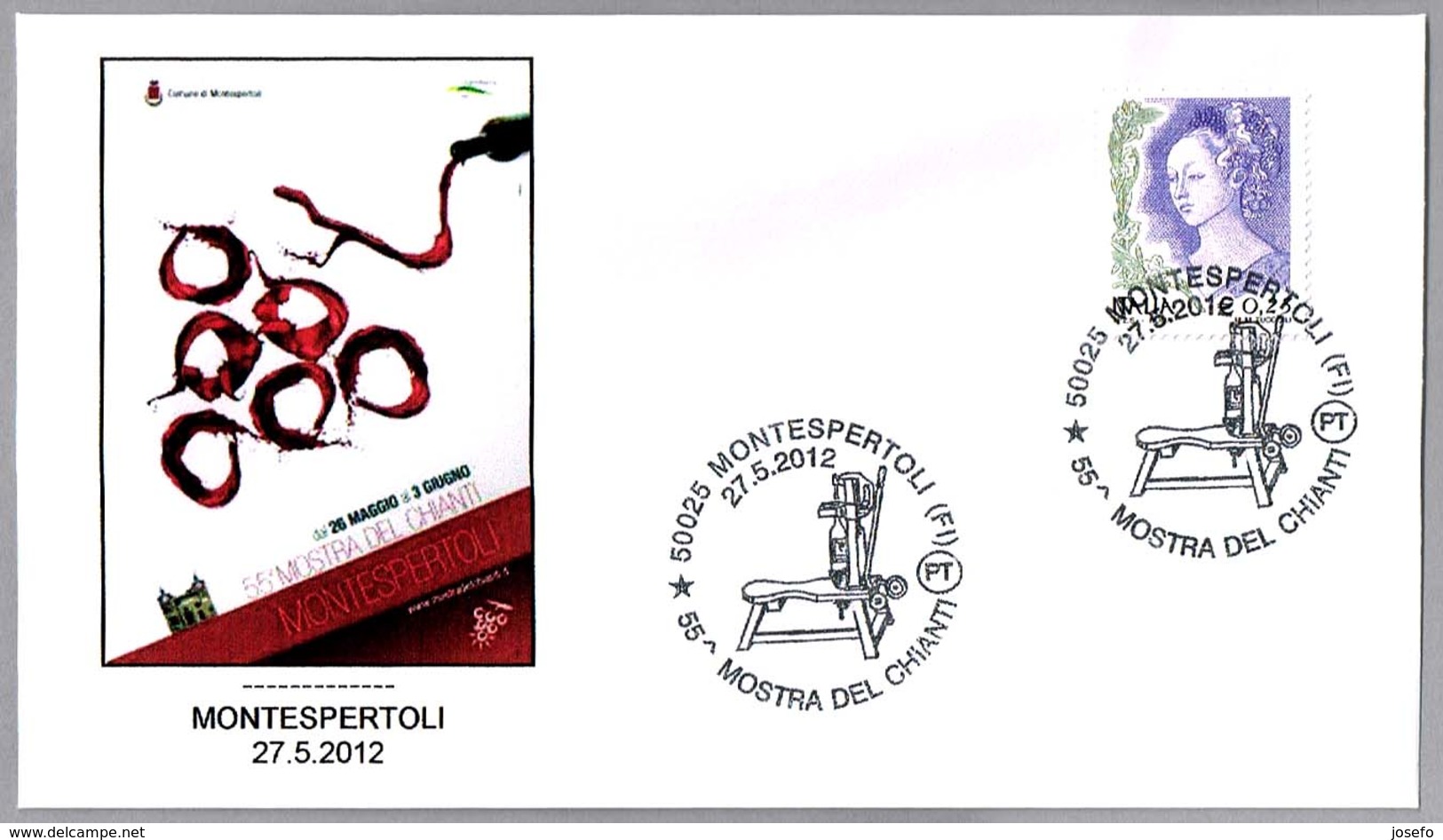 55 MOSTRA DEL CHIANTI. EMBOTELLADORA - BOTTLING MACHINE - Vino - Wine. Montespertoli, Firenze, 2012 - Vinos Y Alcoholes