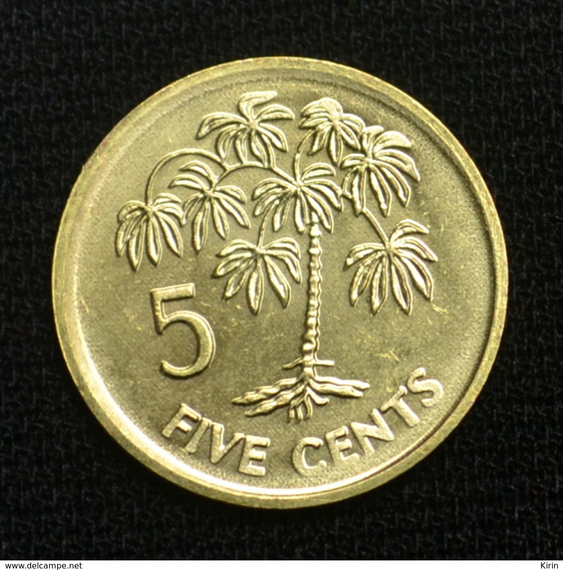 Seychelles 5 Cents (Altered Coat Of Arms) 1995 Coin Km47.2 - Seychelles