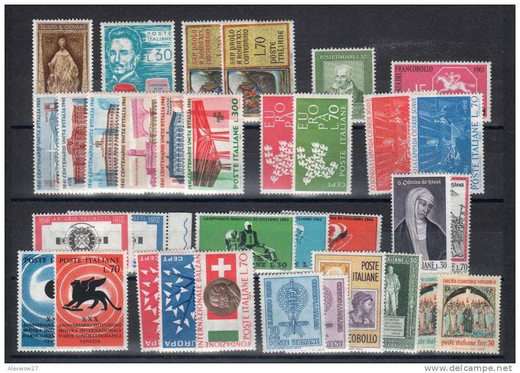 ITALIA COLLEZIONE 1956 AL 1962 MNH** - Collezioni (in Album)