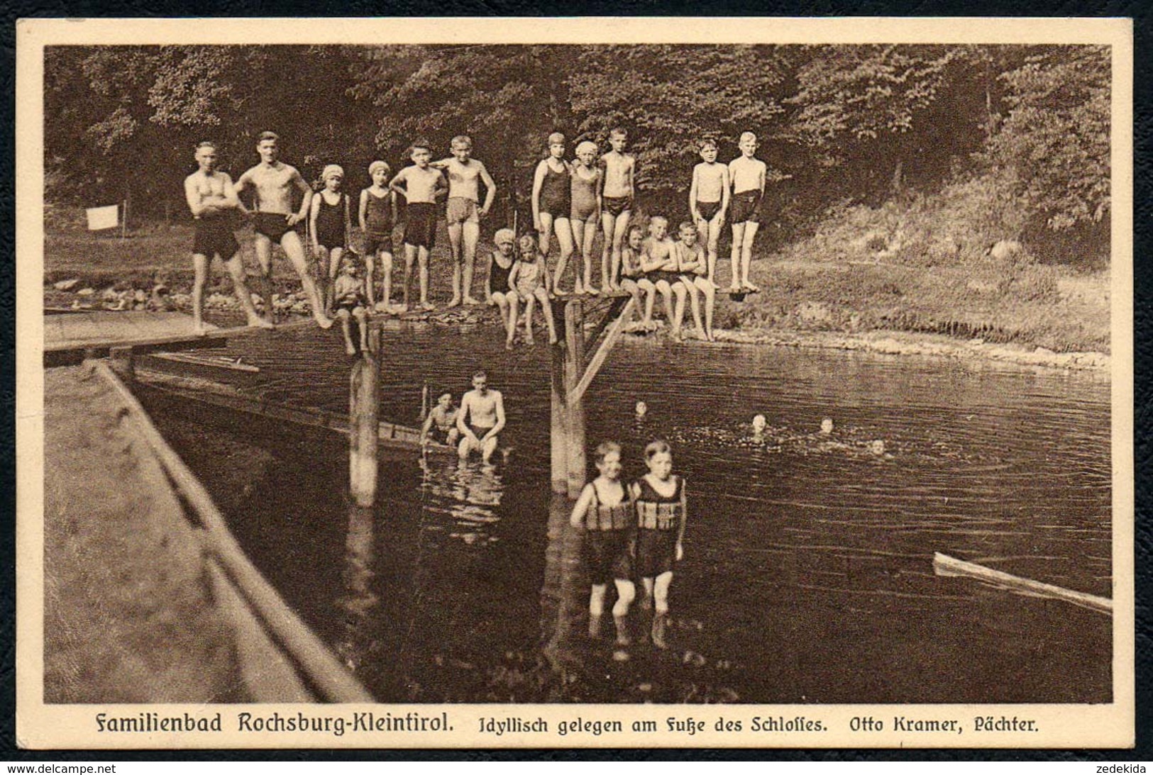 A7358 - Rochsburg Lunzenau - Familienbad Kleintirol - Freibad Flußbad - Otto Kramer - Lunzenau